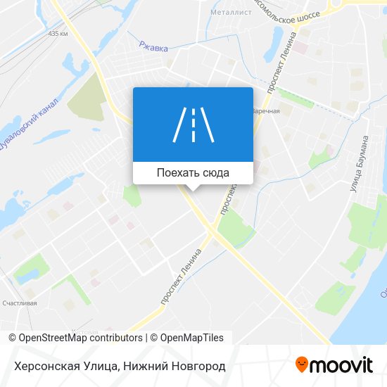 Карта Херсонская Улица