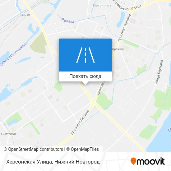 Карта Херсонская Улица