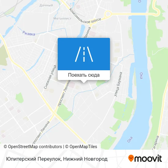 Карта Юпитерский Переулок
