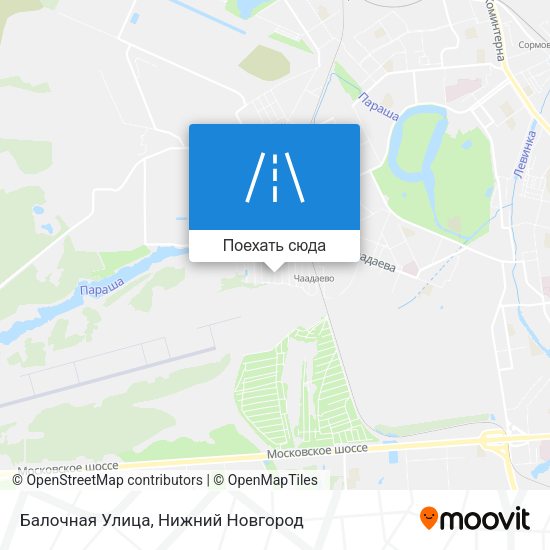 Карта Балочная Улица