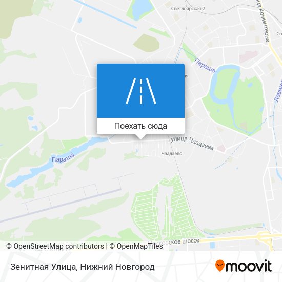 Карта Зенитная Улица