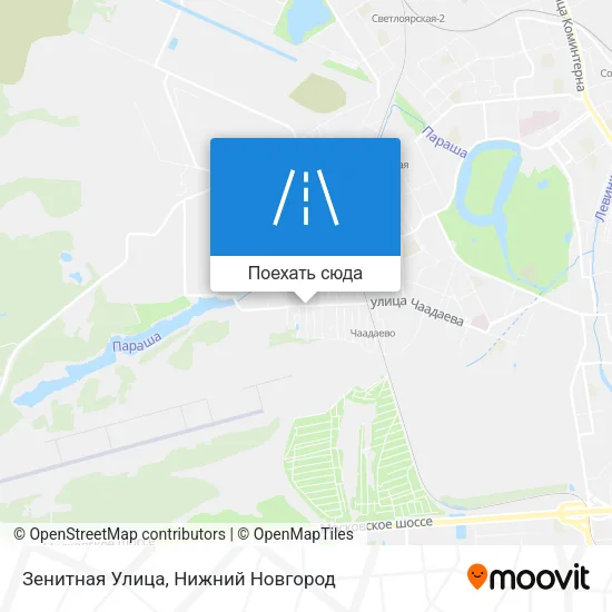 Карта Зенитная Улица