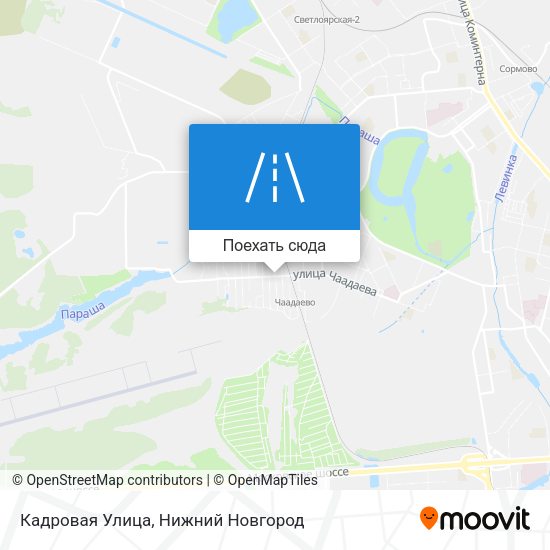 Карта Кадровая Улица