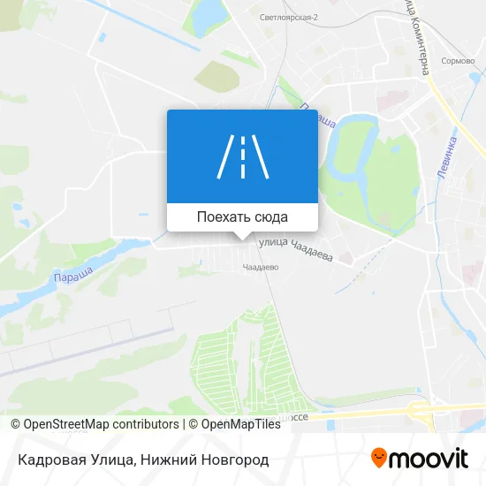 Карта Кадровая Улица