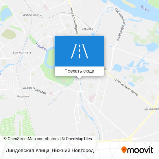 Карта Линдовская Улица
