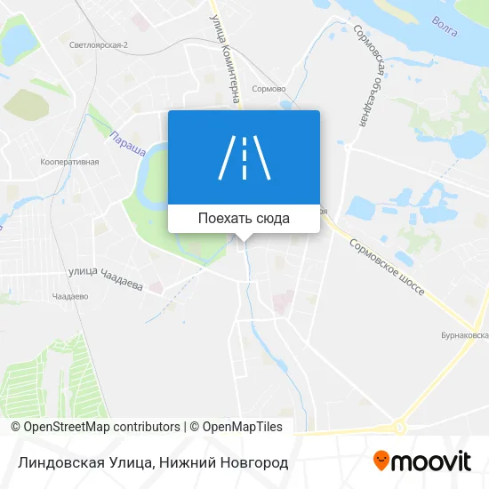 Карта Линдовская Улица
