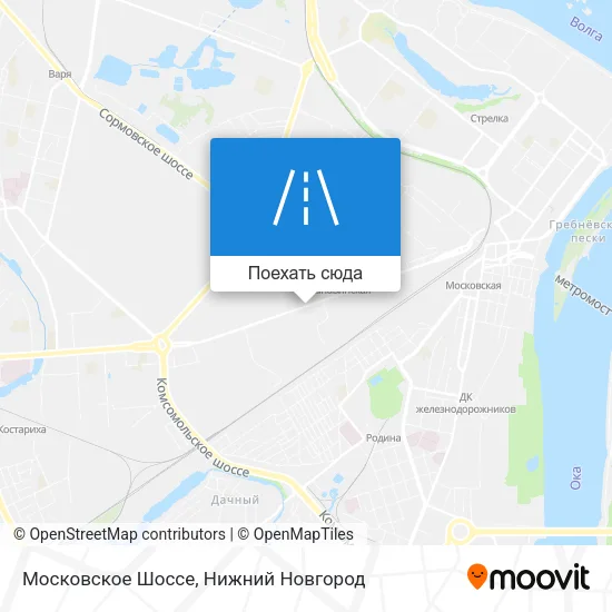 Карта Московское Шоссе