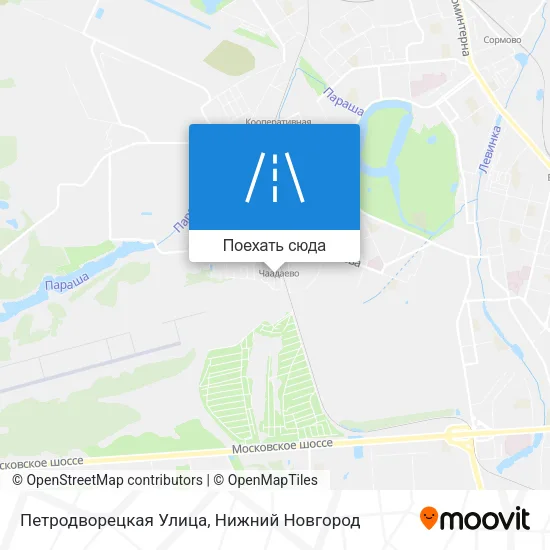Карта Петродворецкая Улица