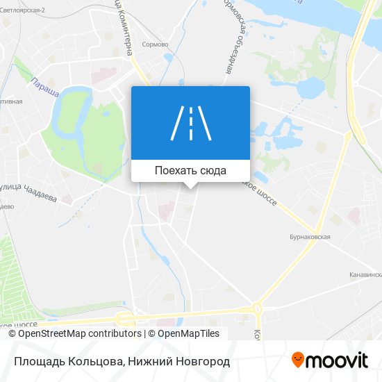 Карта Площадь Кольцова