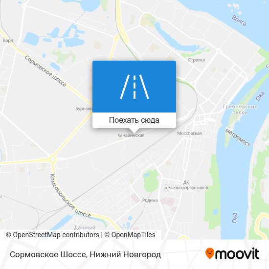 Карта Сормовское Шоссе