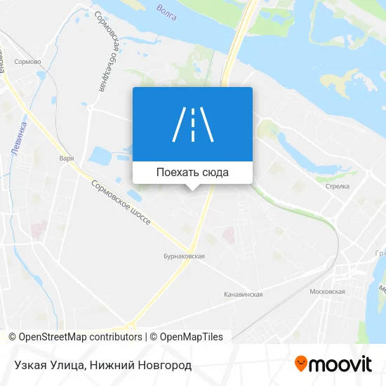 Карта Узкая Улица