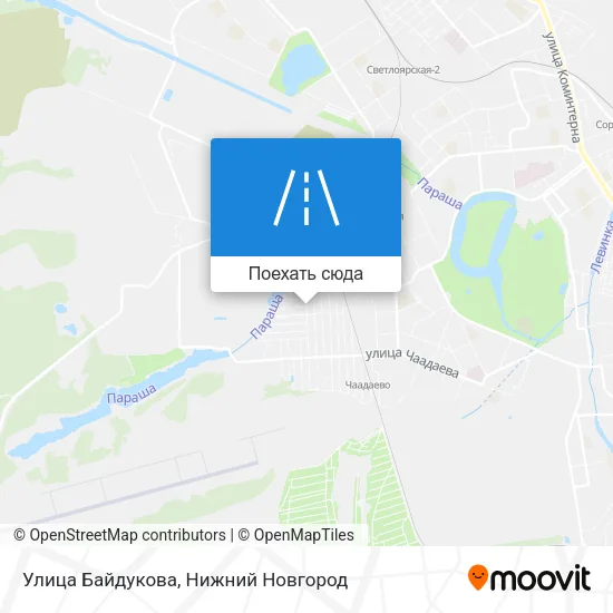 Карта Улица Байдукова