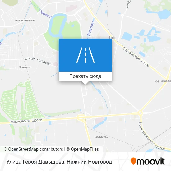 Карта Улица Героя Давыдова