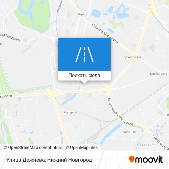 Карта Улица Дежнёва
