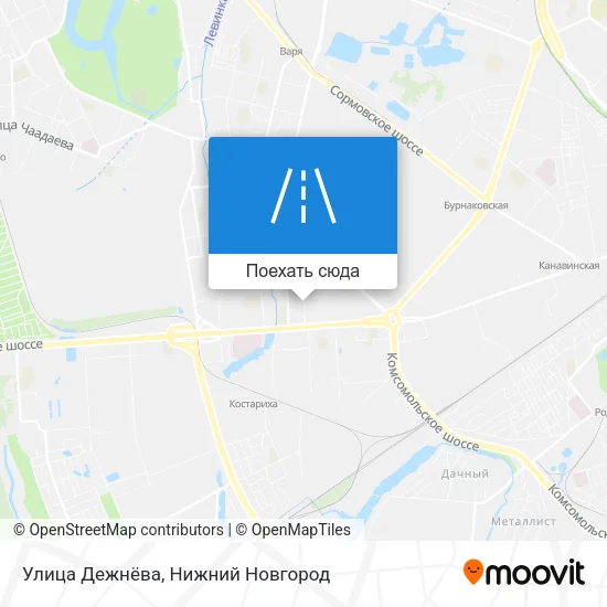 Карта Улица Дежнёва