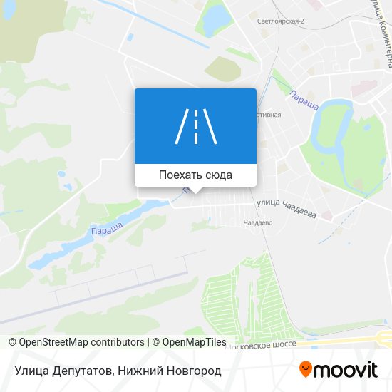 Карта Улица Депутатов