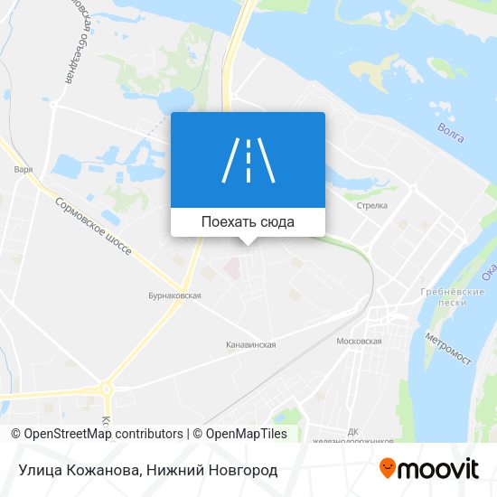 Карта Улица Кожанова