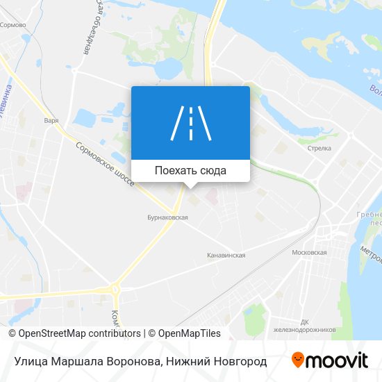 Карта Улица Маршала Воронова
