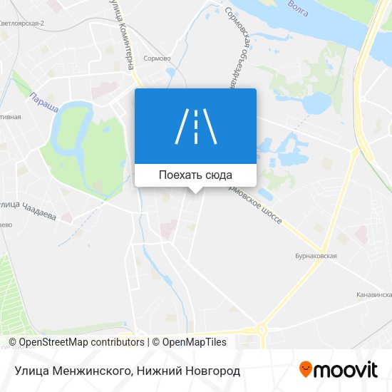 Карта Улица Менжинского