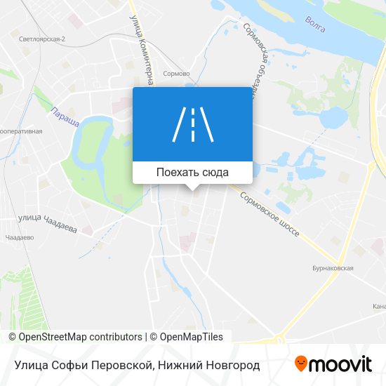 Карта Улица Софьи Перовской