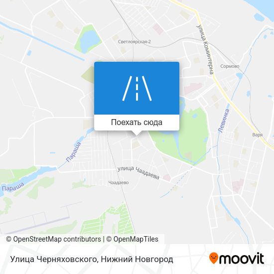 Карта Улица Черняховского