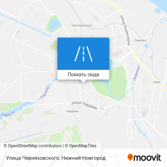 Карта Улица Черняховского