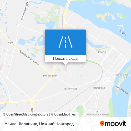 Карта Улица Шаляпина