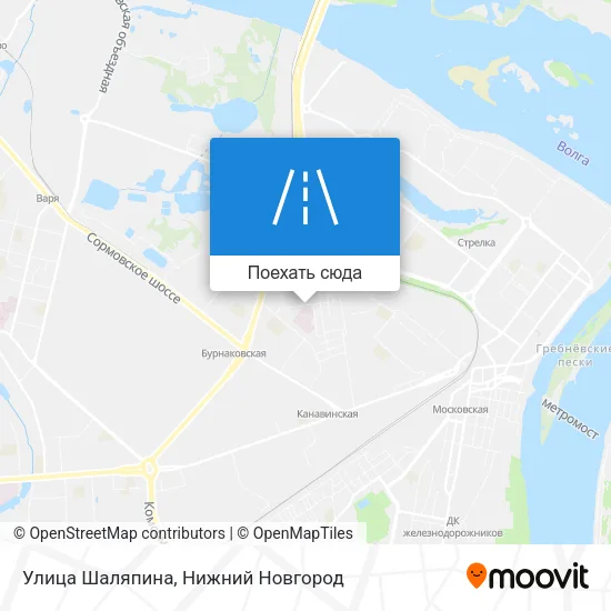Карта Улица Шаляпина