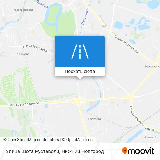 Карта Улица Шота Руставели