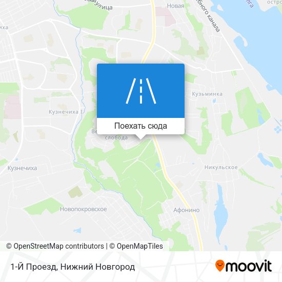 Карта 1-Й Проезд