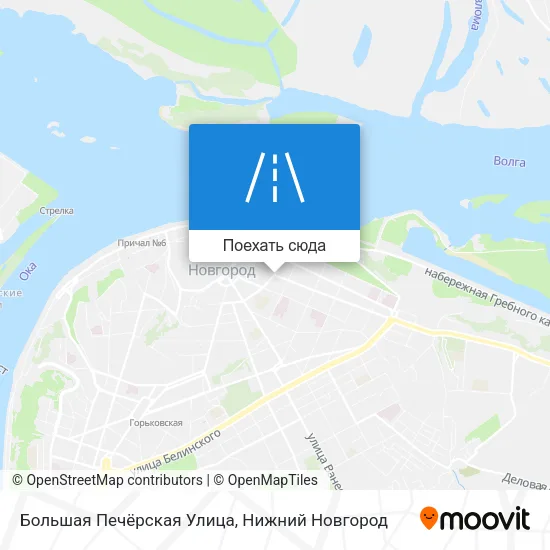 Карта Большая Печёрская Улица