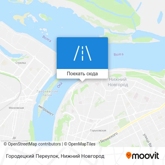 Карта Городецкий Переулок