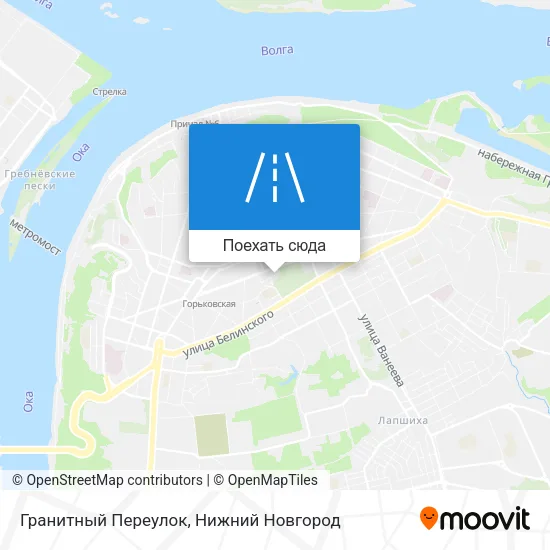 Карта Гранитный Переулок