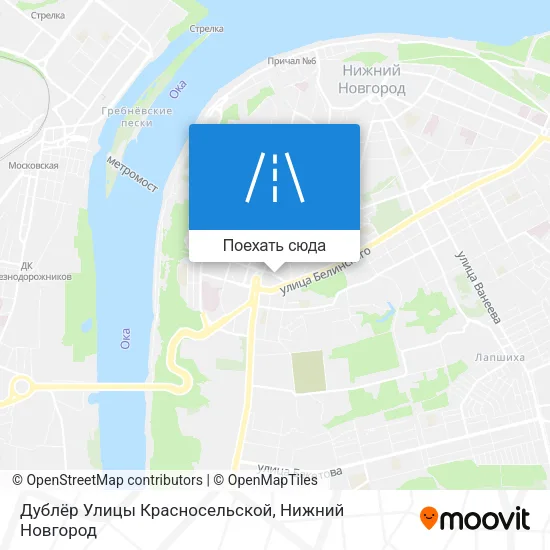 Карта Дублёр Улицы Красносельской