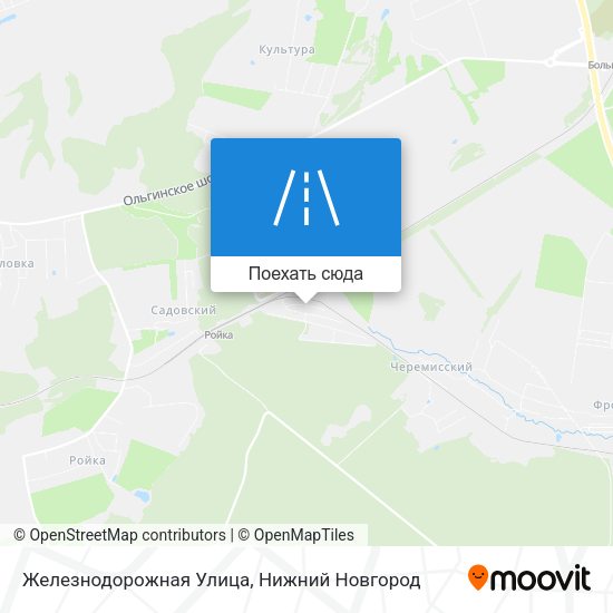 Карта Железнодорожная Улица