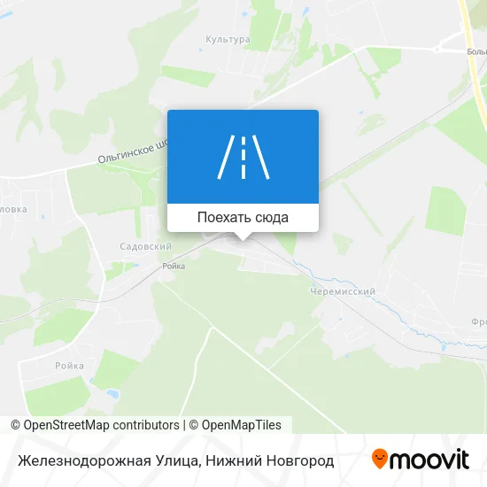 Карта Железнодорожная Улица