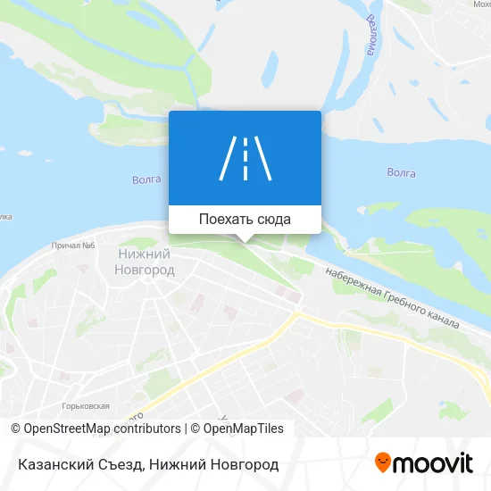 Карта Казанский Съезд