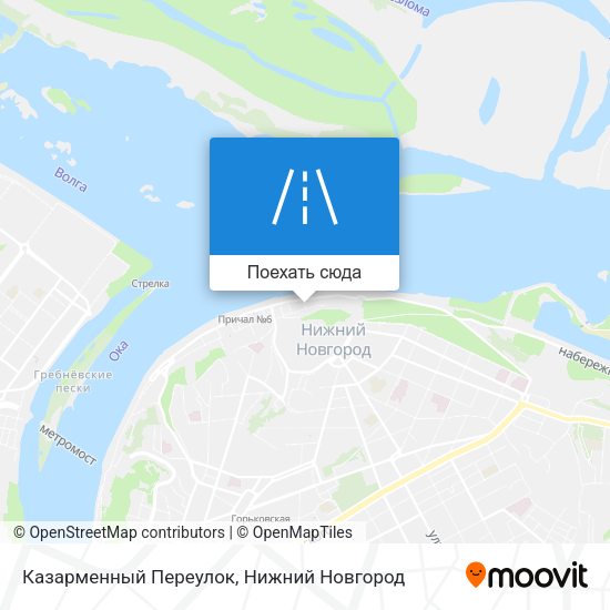 Карта Казарменный Переулок