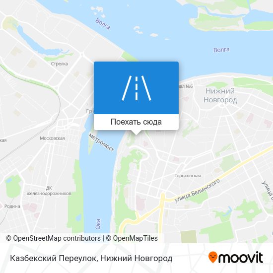 Карта Казбекский Переулок