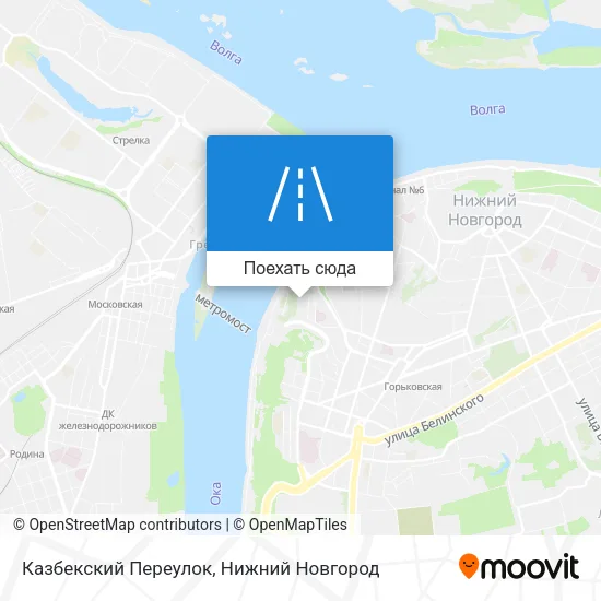 Карта Казбекский Переулок