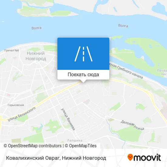 Карта Ковалихинский Овраг
