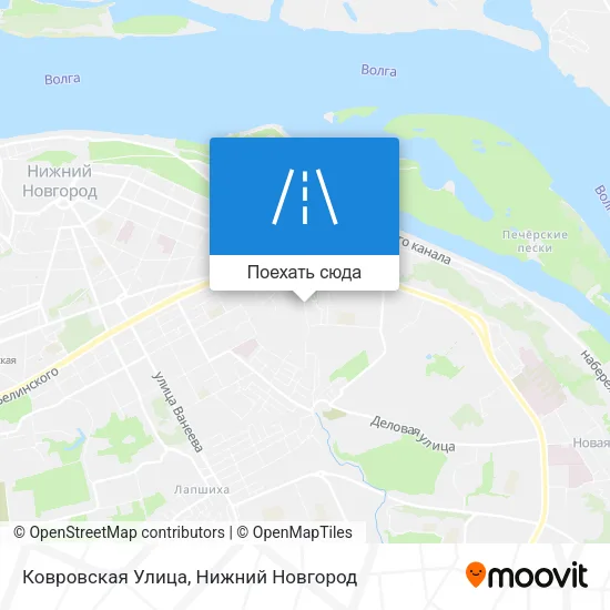 Карта Ковровская Улица