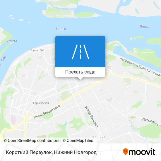 Карта Короткий Переулок