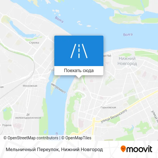 Карта Мельничный Переулок