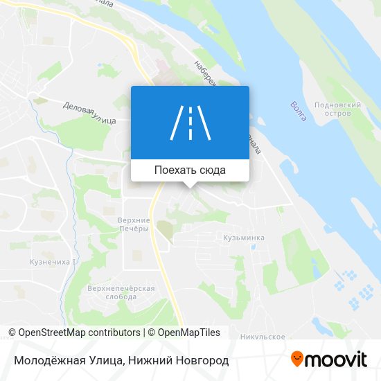 Карта Молодёжная Улица
