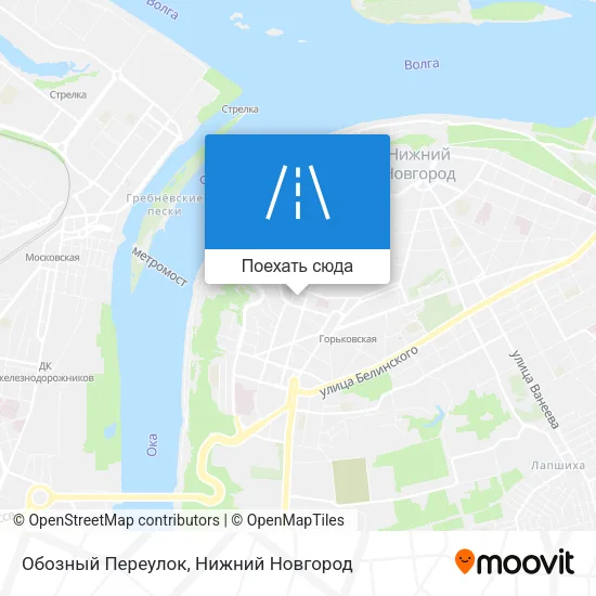 Карта Обозный Переулок