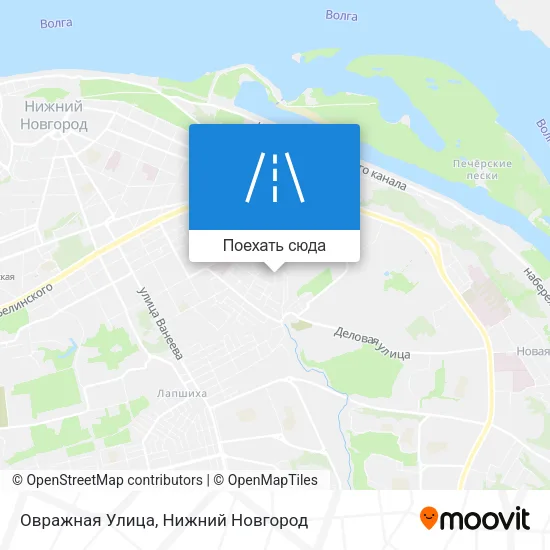 Карта Овражная Улица