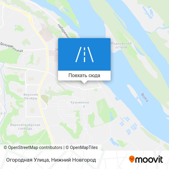 Карта Огородная Улица