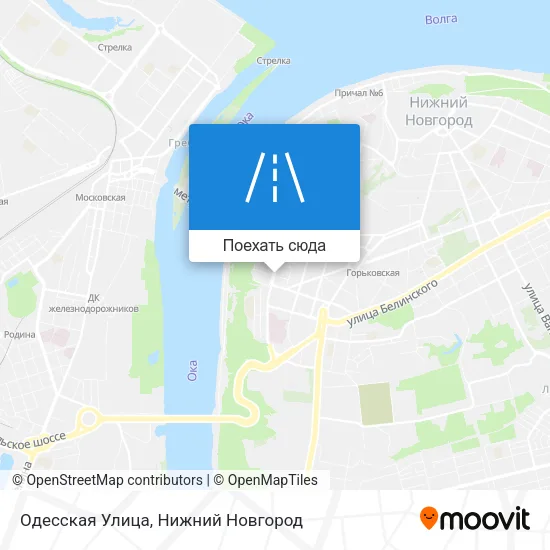 Карта Одесская Улица