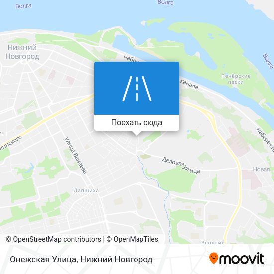 Карта Онежская Улица